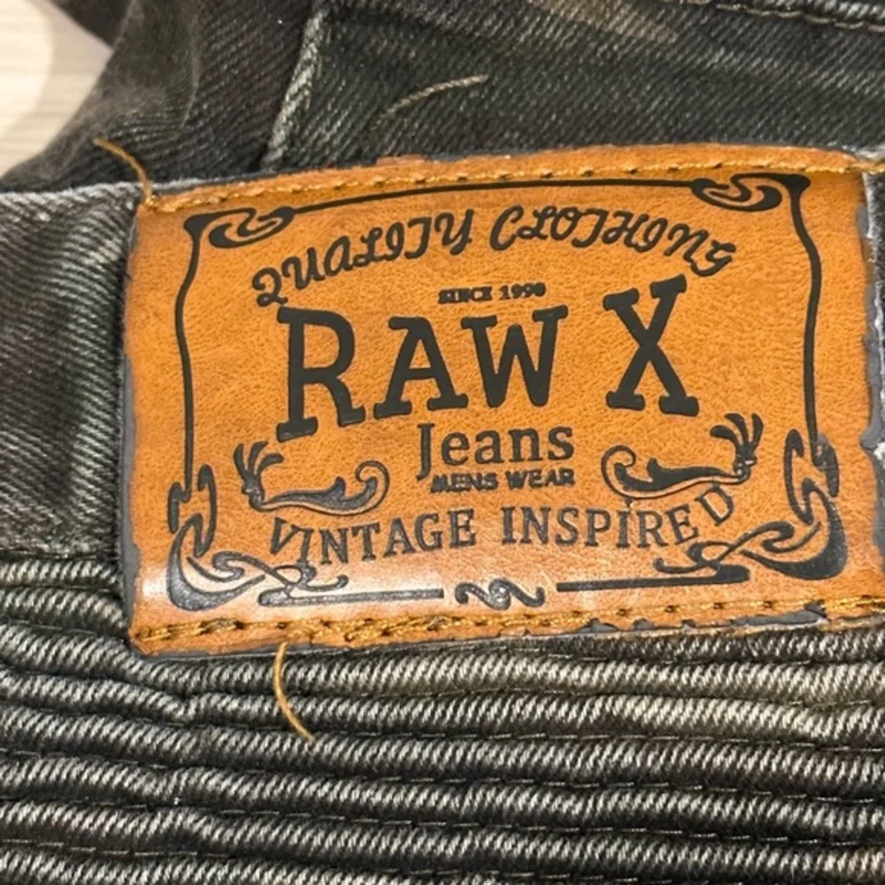 Raw X‎ Mens Jeans Biker Moto Multicolor Camouflage Stretch Pocket Denim 42x 30